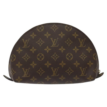 LOUIS VUITTON Monogram Trousse Demi Ronde Cosmetic Pouch M47520 LV Auth 113450 - 0