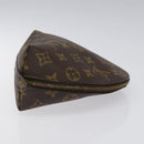 LOUIS VUITTON Monogram Trousse Demi Ronde Cosmetic Pouch M47520 LV Auth 113450-3