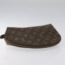 LOUIS VUITTON Monogram Trousse Demi Ronde Cosmetic Pouch M47520 LV Auth 113450-5
