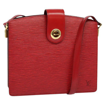 LOUIS VUITTON Epi Capuchin Shoulder Bag Red M52347 LV Auth 113458