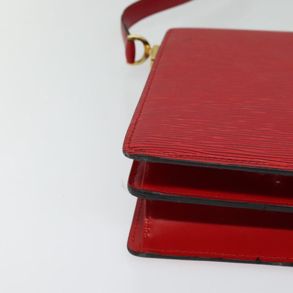 LOUIS VUITTON Epi Capuchin Shoulder Bag Red M52347 LV Auth 113458