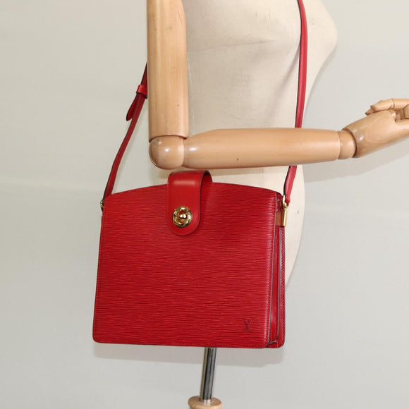 LOUIS VUITTON Epi Capuchin Shoulder Bag Red M52347 LV Auth 113458