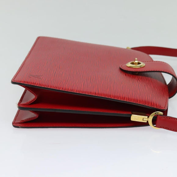 LOUIS VUITTON Epi Capuchin Shoulder Bag Red M52347 LV Auth 113458