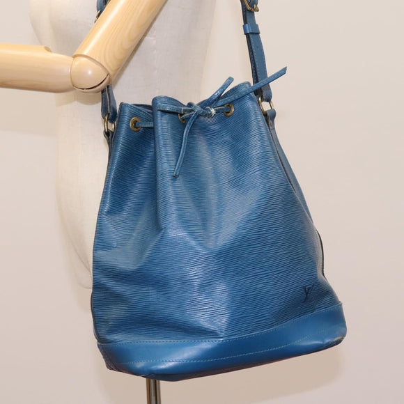 LOUIS VUITTON Epi Noe Shoulder Bag Toledo Blue M44005 LV Auth 113460