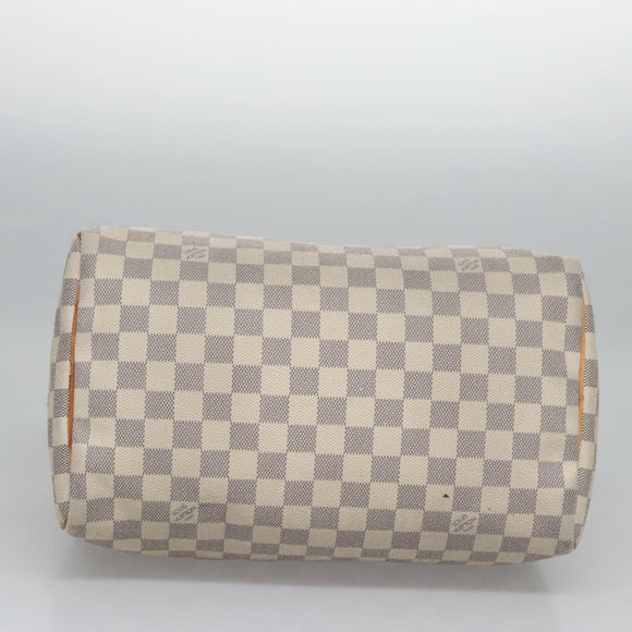 LOUIS VUITTON Damier Azur Speedy 30 Hand Bag N41533 LV Auth 113463