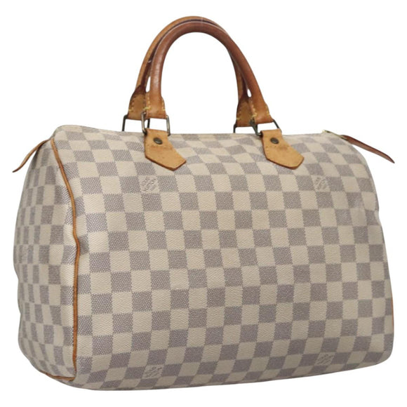 LOUIS VUITTON Damier Azur Speedy 30 Hand Bag N41533 LV Auth 113463
