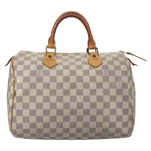 LOUIS VUITTON Damier Azur Speedy 30 Hand Bag N41533 LV Auth 113463
