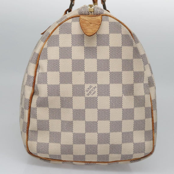 LOUIS VUITTON Damier Azur Speedy 30 Hand Bag N41533 LV Auth 113463