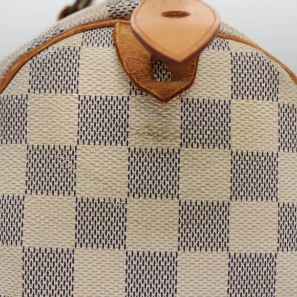 LOUIS VUITTON Damier Azur Speedy 30 Hand Bag N41533 LV Auth 113463