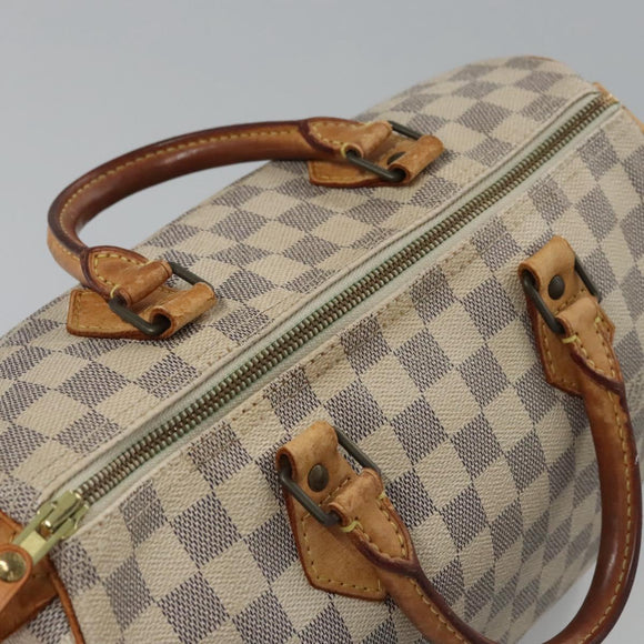 LOUIS VUITTON Damier Azur Speedy 30 Hand Bag N41533 LV Auth 113463