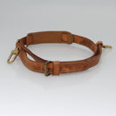 LOUIS VUITTON Adjustable Shoulder Strap Leather 35.8""-43.3"" Beige Auth 113464-4