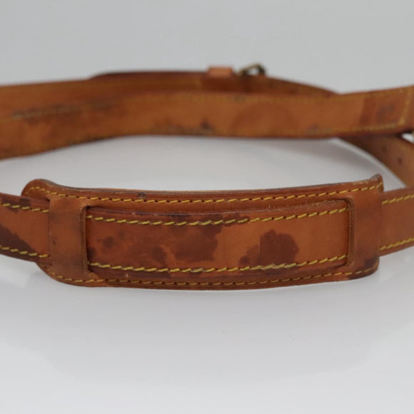 LOUIS VUITTON Adjustable Shoulder Strap Leather 35.8""-43.3"" Beige Auth 113464
