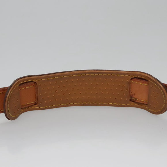 LOUIS VUITTON Adjustable Shoulder Strap Leather 35.8""-43.3"" Beige Auth 113464