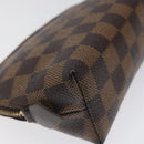 LOUIS VUITTON Damier Ebene Pochette Cosmetic PM Pouch N47516 LV Auth 113477-16