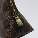 LOUIS VUITTON Damier Ebene Pochette Cosmetic PM Pouch N47516 LV Auth 113477-8