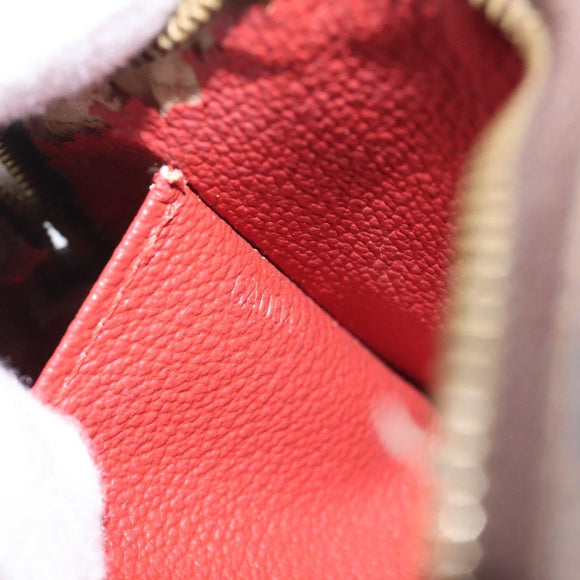 LOUIS VUITTON Damier Ebene Pochette Cosmetic PM Pouch N47516 LV Auth 113477