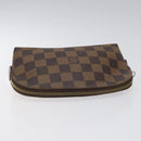LOUIS VUITTON Damier Ebene Pochette Cosmetic PM Pouch N47516 LV Auth 113477-5