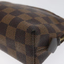 LOUIS VUITTON Damier Ebene Pochette Cosmetic PM Pouch N47516 LV Auth 113477-7
