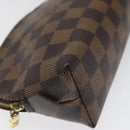 LOUIS VUITTON Damier Ebene Pochette Cosmetic PM Pouch N47516 LV Auth 113477-14