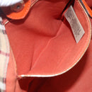 BURBERRY Nova Check Tote Bag PVC Beige Auth 113501-19