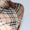 BURBERRY Nova Check Tote Bag PVC Beige Auth 113501-20