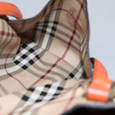 BURBERRY Nova Check Tote Bag PVC Beige Auth 113501-21