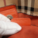 BURBERRY Nova Check Tote Bag PVC Beige Auth 113501-12