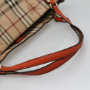 BURBERRY Nova Check Tote Bag PVC Beige Auth 113501-7
