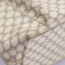 CELINE Macadam Canvas Shoulder Bag PVC Leather White Auth 113508-10