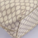 CELINE Macadam Canvas Shoulder Bag PVC Leather White Auth 113508-17