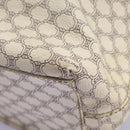 CELINE Macadam Canvas Shoulder Bag PVC Leather White Auth 113508-18