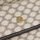 CELINE Macadam Canvas Shoulder Bag PVC Leather White Auth 113508-24