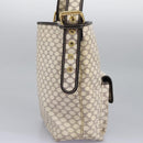 CELINE Macadam Canvas Shoulder Bag PVC Leather White Auth 113508-4