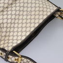 CELINE Macadam Canvas Shoulder Bag PVC Leather White Auth 113508-6