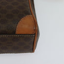 CELINE Macadam Canvas Shoulder Bag PVC Brown Gold Auth 113509-11