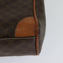 CELINE Macadam Canvas Shoulder Bag PVC Brown Gold Auth 113509-8
