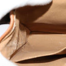 CELINE Macadam Canvas Shoulder Bag PVC Brown Gold Auth 113509-21