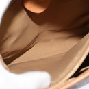 CELINE Macadam Canvas Shoulder Bag PVC Brown Gold Auth 113509-20