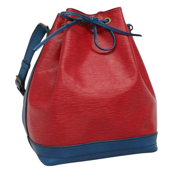LOUIS VUITTON Epi Noe Shoulder Bag Bicolor Red Blue M44084 LV Auth 113532