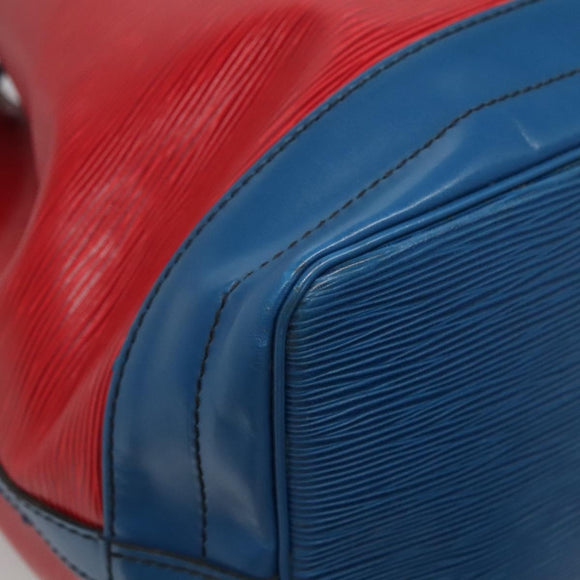 LOUIS VUITTON Epi Noe Shoulder Bag Bicolor Red Blue M44084 LV Auth 113532