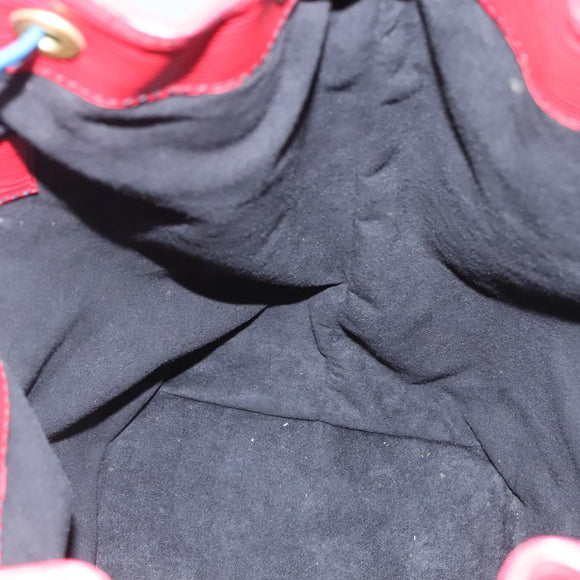 LOUIS VUITTON Epi Noe Shoulder Bag Bicolor Red Blue M44084 LV Auth 113532