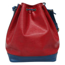 LOUIS VUITTON Epi Noe Shoulder Bag Bicolor Red Blue M44084 LV Auth 113532-2