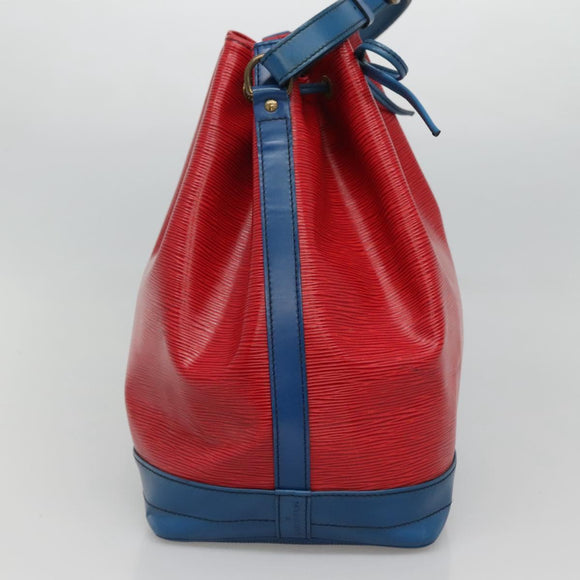 LOUIS VUITTON Epi Noe Shoulder Bag Bicolor Red Blue M44084 LV Auth 113532