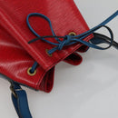 LOUIS VUITTON Epi Noe Shoulder Bag Bicolor Red Blue M44084 LV Auth 113532-6