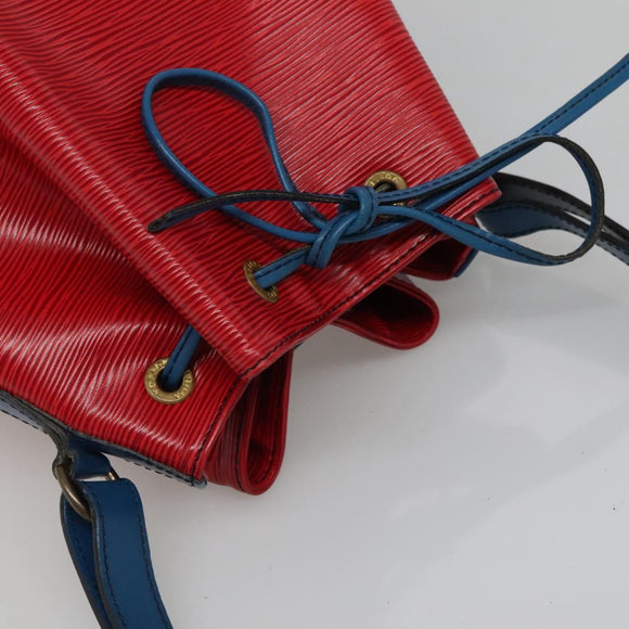 LOUIS VUITTON Epi Noe Shoulder Bag Bicolor Red Blue M44084 LV Auth 113532