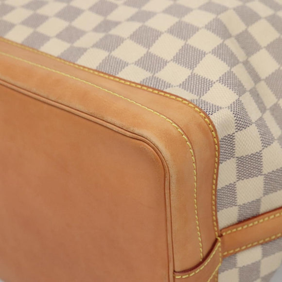 LOUIS VUITTON Damier Azur Noe Shoulder Bag N42222 LV Auth 113547