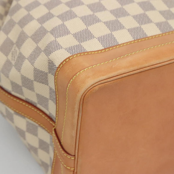 LOUIS VUITTON Damier Azur Noe Shoulder Bag N42222 LV Auth 113547