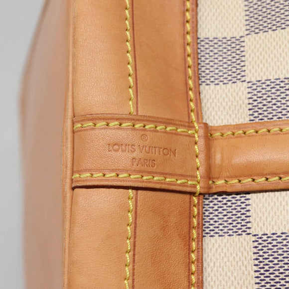 LOUIS VUITTON Damier Azur Noe Shoulder Bag N42222 LV Auth 113547