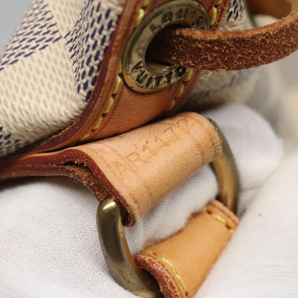 LOUIS VUITTON Damier Azur Noe Shoulder Bag N42222 LV Auth 113547