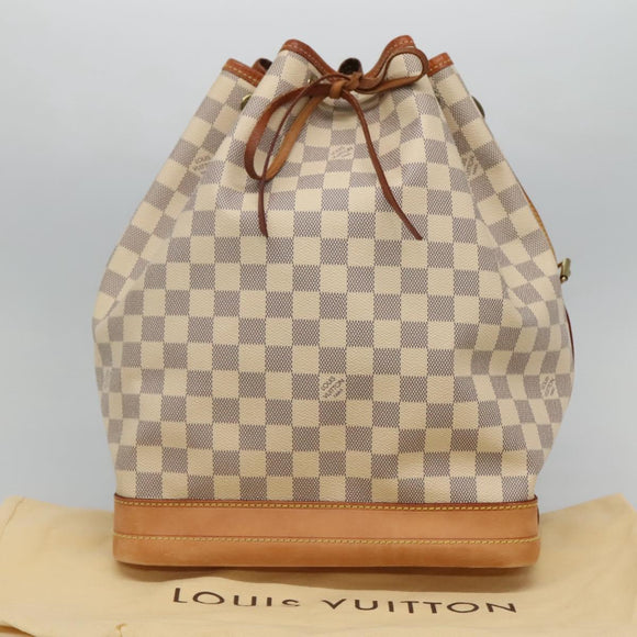LOUIS VUITTON Damier Azur Noe Shoulder Bag N42222 LV Auth 113547